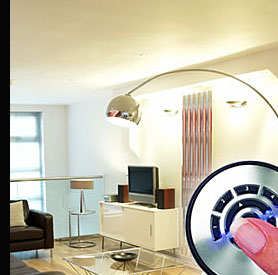 The GET Smart Wireless Lighting Controller in use
