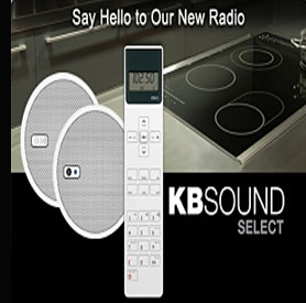 KBsound discrete radio for kitchens and bathrooms